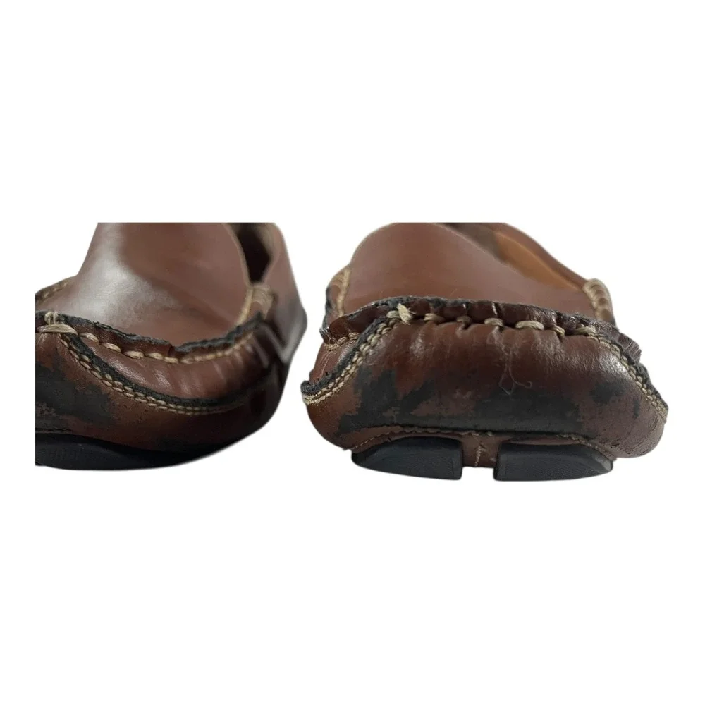 Saddlebred Brady Men's Brown Leather Driving Moccasins Loafers Shoes Size 11